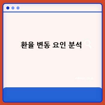 환율 변동 요인 분석