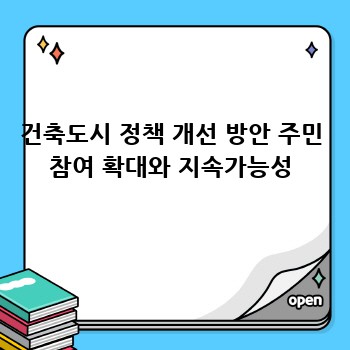 건축도시 정책 개선 방안 주민 참여 확대와 지속가능성