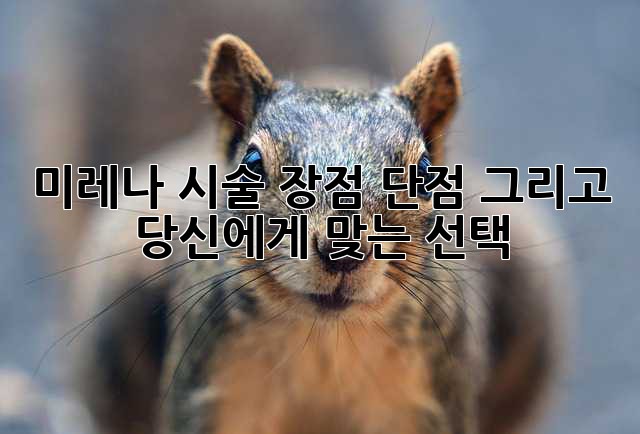 미레나 시술: 장점, 단점, 그리고 당신에게 맞는 선택