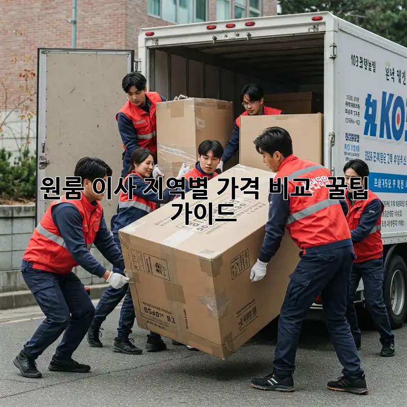 원룸 이사, 지역별 가격 비교 & 꿀팁 가이드!