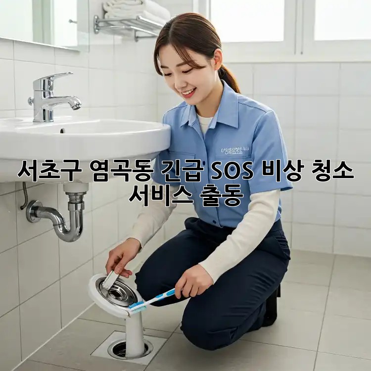 🚨 서초구 염곡동 긴급 SOS! 비상 청소 서비스 출동 🚨
