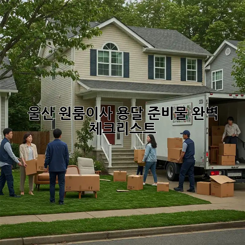 울산 원룸이사 용달, 준비물 완벽 체크리스트!