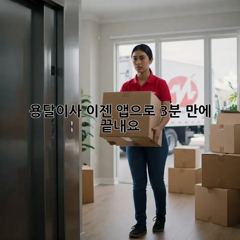 용달이사, 이젠 앱으로 3분 만에 끝내요!