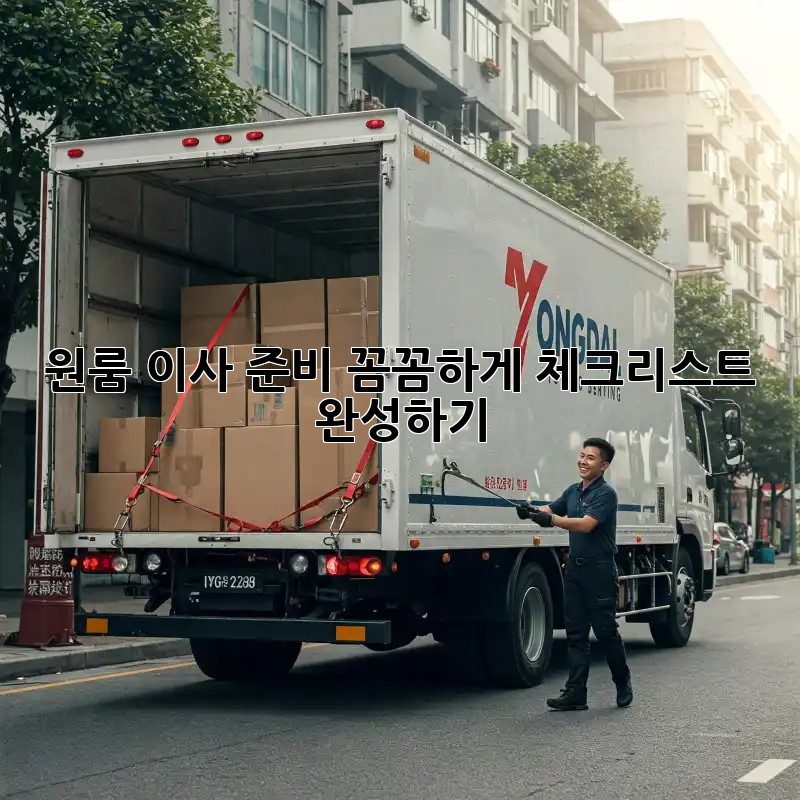 원룸 이사 준비, 꼼꼼하게 체크리스트 완성하기!