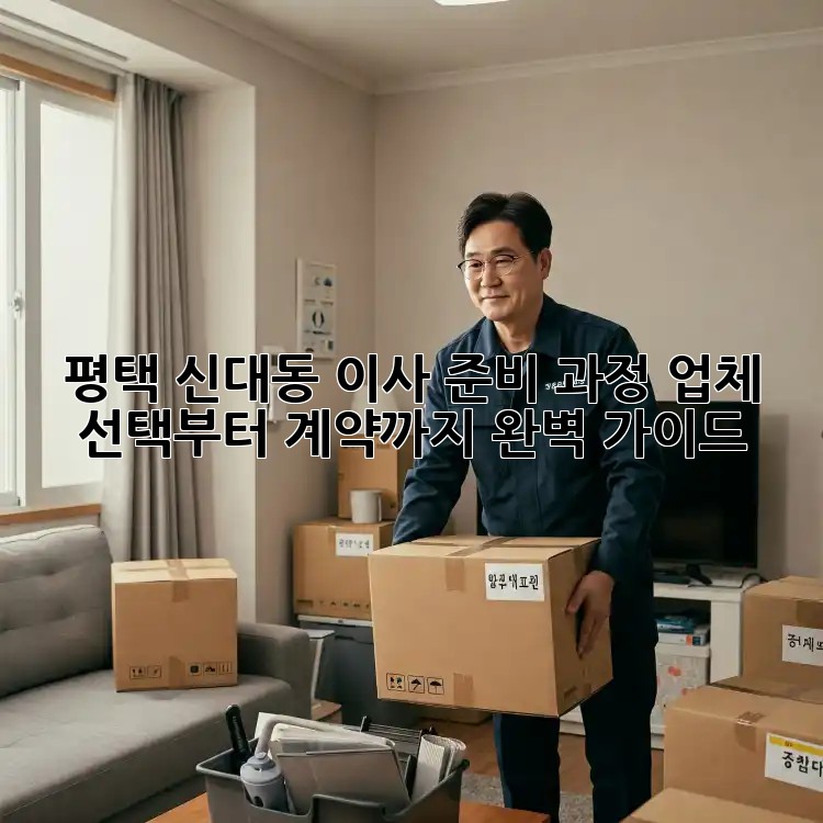 평택 신대동 이사 준비 과정: 업체 선택부터 계약까지 완벽 가이드
