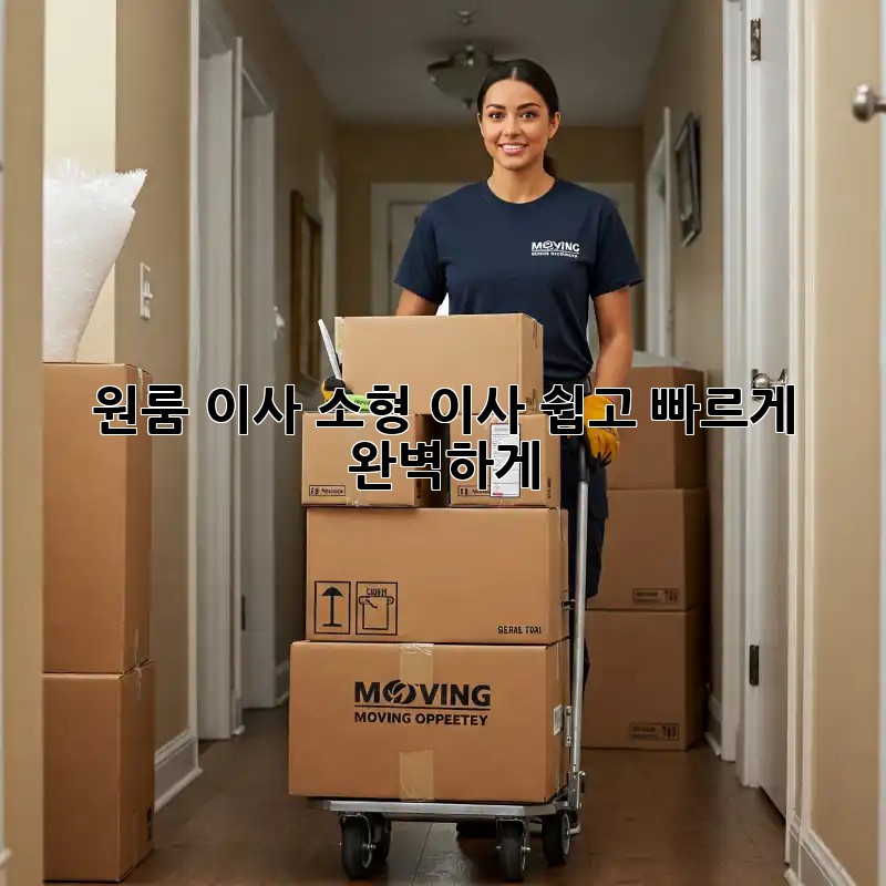 원룸 이사, 소형 이사: 쉽고 빠르게 완벽하게!